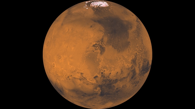 Satellite image of Mars by NASA/JPL-Caltech/USGS